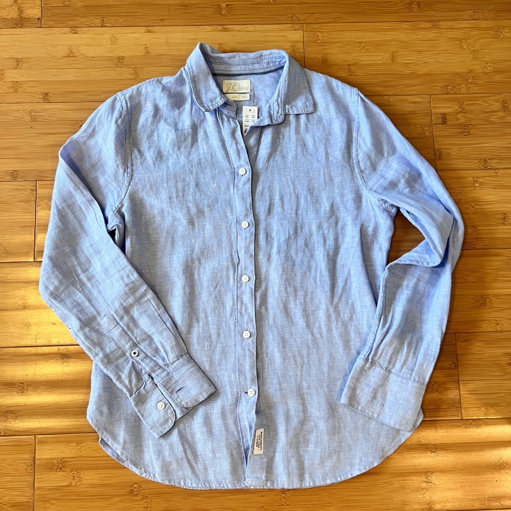 Jcrew 100% linen shirt